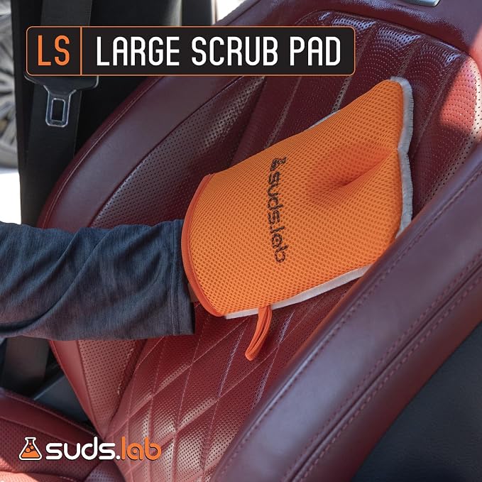 Suds Lab Oversized Scrub Pad – Heavy Duty Car Wash and Interior Cleaning Mitt - Image 4