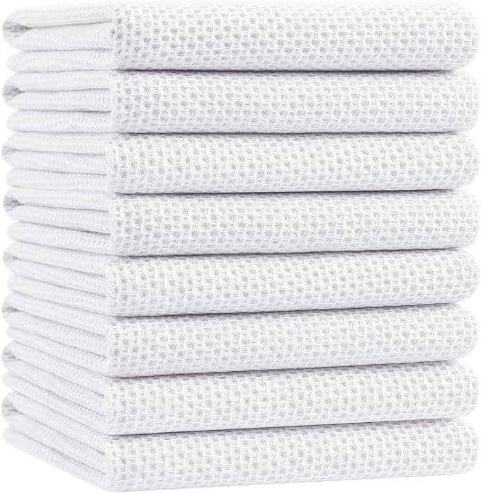Homaxy 100% Cotton Oversized Waffle Weave Kitchen Dish Towels, Ultra Soft by Homaxy