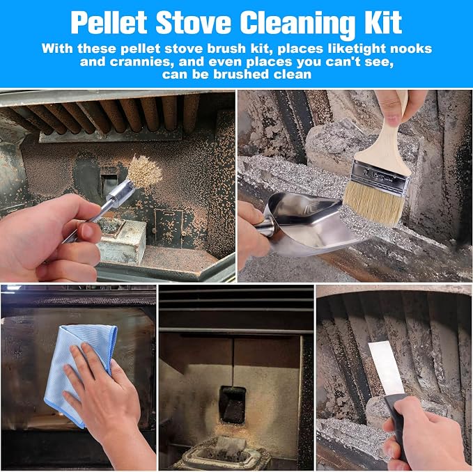 XANGNIER Pellet Stove Cleaning Kit, Pellets Stove Brush Cleaner Accessories - Image 6