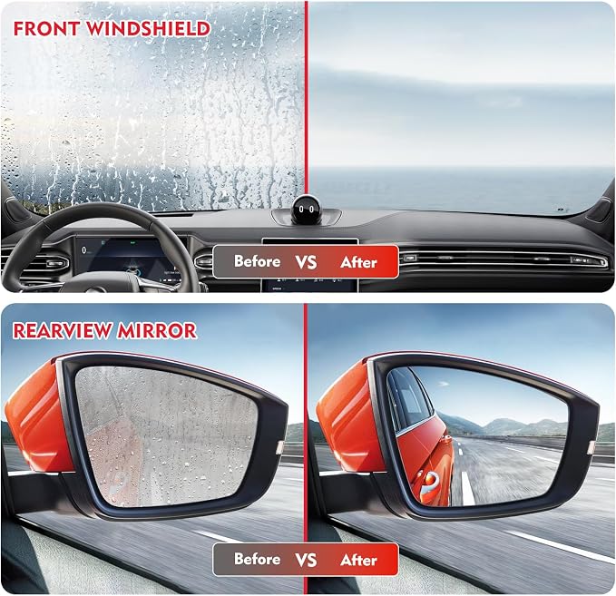 Automotive Oil Film Cleaning Brush, Upgraded Antifog & Rainproof Glass Cleaning - Image 5