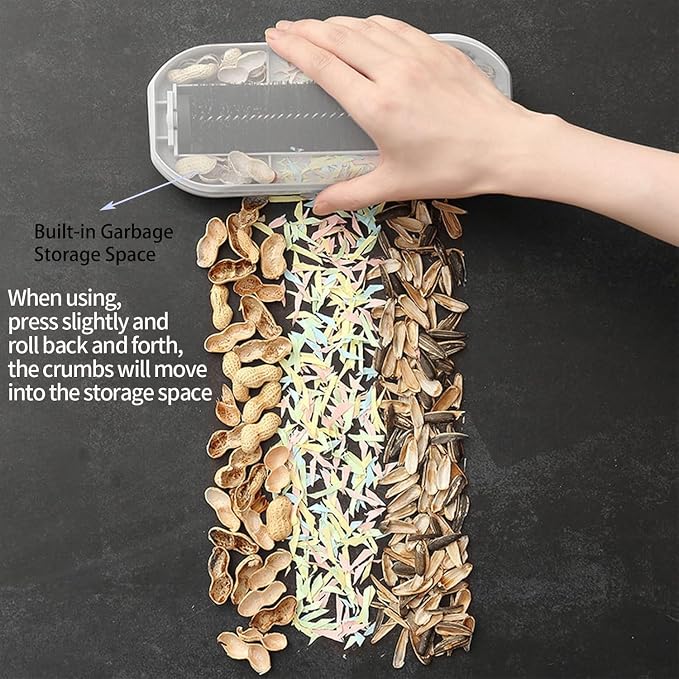 Multi-Functional Table Crumb Sweeper, Handy Rolling Bed Sweeping Brush - Image 9