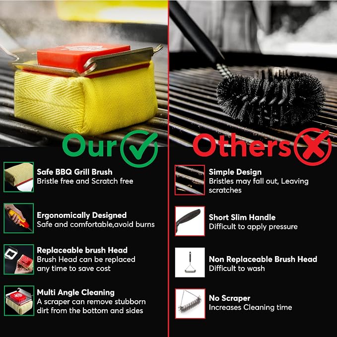 Grill Brush Bristle Free - Image 5