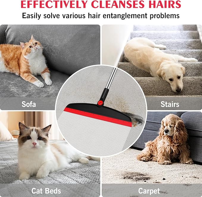 Multifunction Magic Broom, 54 Inch Adjustable Long Handle Silicone Floor - Image 5