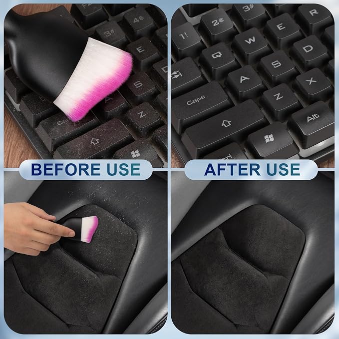 2 PCS Car Interior Detailing Brush, Auto Car Dusting Brushes, Soft Bristles - Image 4