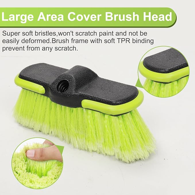 65”165cm Car Wash Brush Long Handle Soft Bristle Scrub Cleaning Mop - Image 5