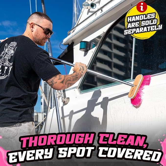 Salty Captain Hard Bristle Boat Deck Brush – Heavy-Duty Cleaning - Image 6