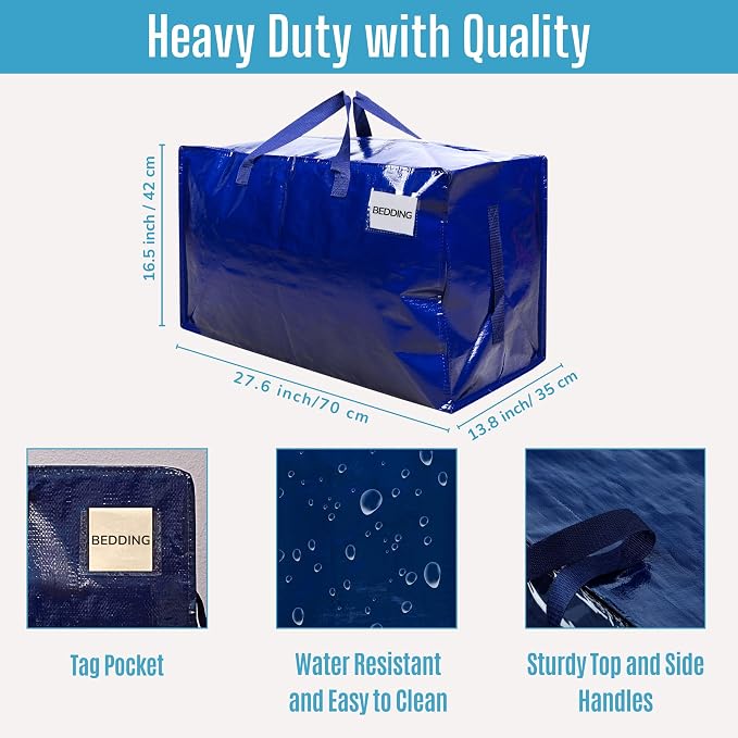 VENO 10 Pack Moving and Storage Bags, Heavy Duty, Alternative to Moving Boxes - Image 3