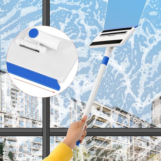 Baseboard Cleaner Tool with Handle, Wall Cleaner with Extendable Long Handle - Image 6
