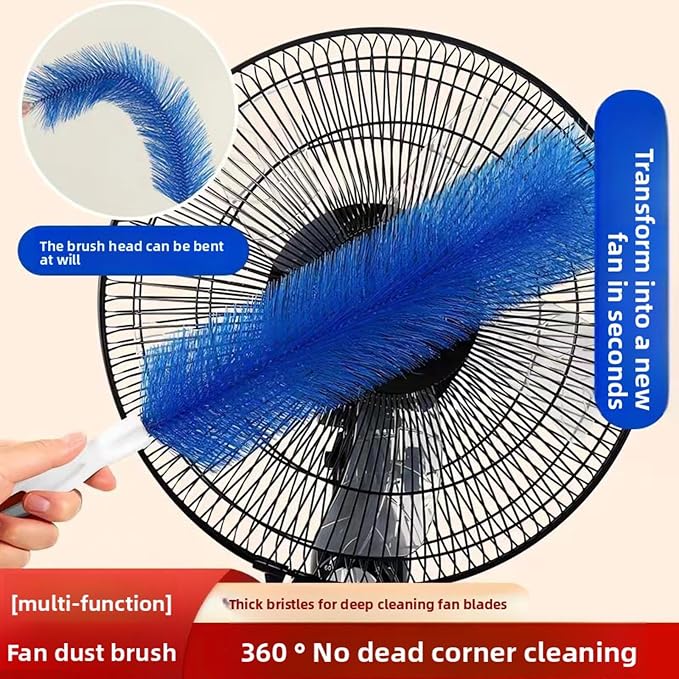 2 Pcs Zylphion Fan Cleaning Brush, Bendable Fan Cleaner Flexible Small Space - Image 7
