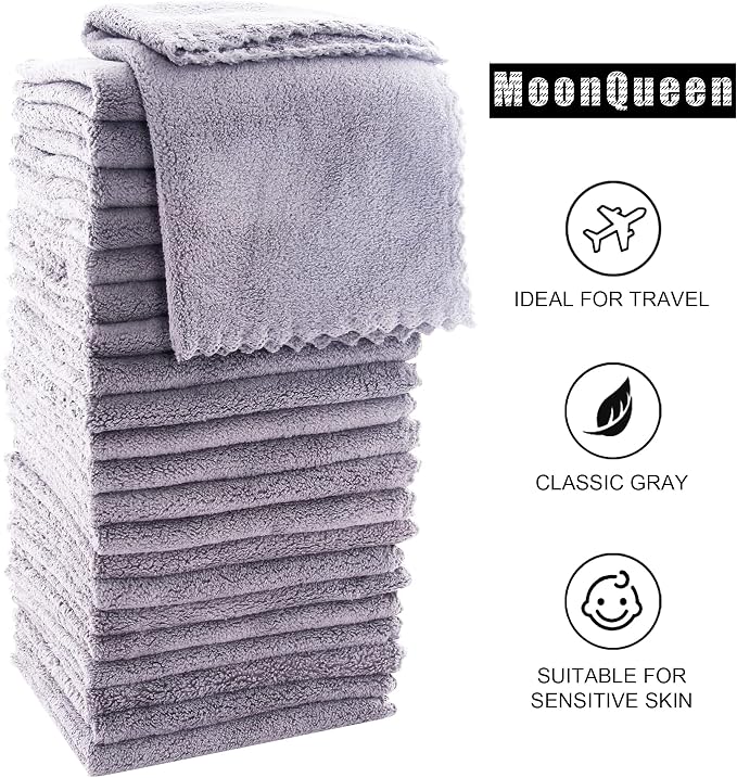 MOONQUEEN Ultra Soft Premium Washcloths Set - Image 6