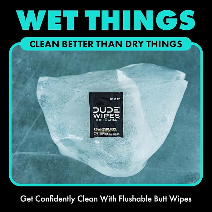DUDE Wipes On-The-Go Mint Chill Travel Wipes - Image 5
