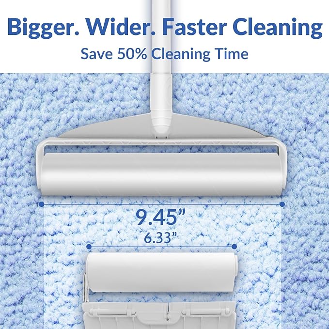 Large Lint Rollers for Carpet: Sticky Rollers for Floor DELOMO 9.45 in - Image 4