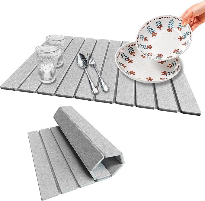 Stone Dish Drying Mat For Kitchen & Bathroom by Unknown