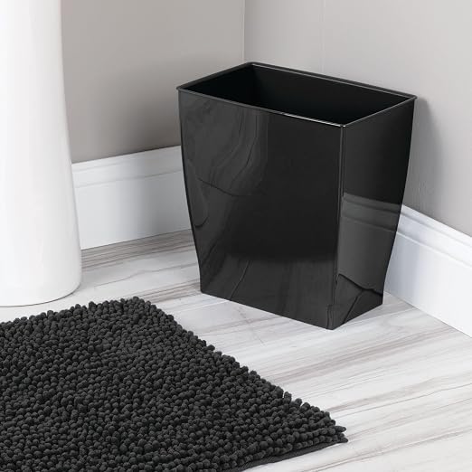 iDesign Small Rectangular Bathroom Trash Cans - Image 4