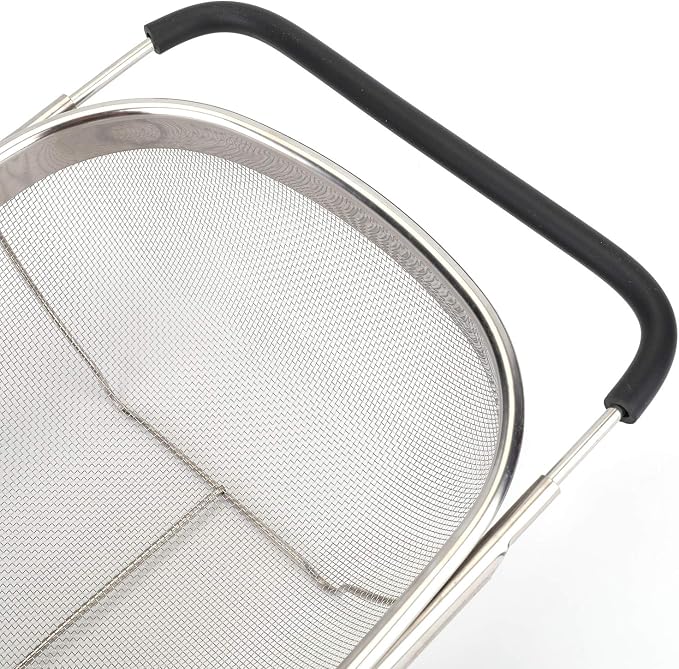 Suwimut 2 Pack Over the Sink Oval Colander - Image 3