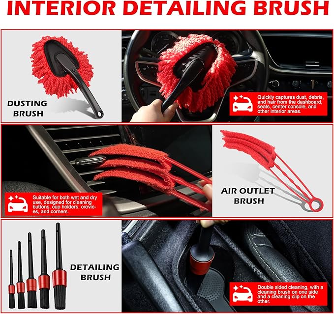 25Pcs Car Detailing Kit, Car Cleaning Kit - Image 3