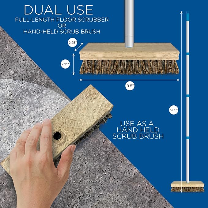LOLA Deck Scrub Brush, Removes Dirt & Grime from Patios - Image 2