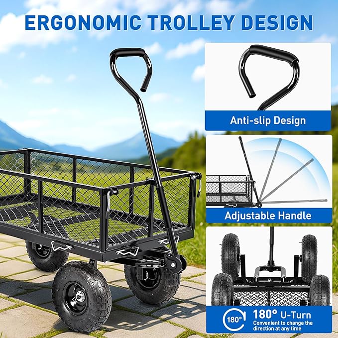 Yesker Steel Garden Carts - Image 3