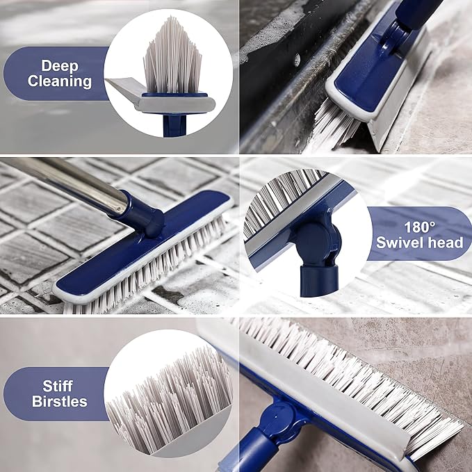2 in 1 Floor Scrub Brush Grout Brush - Image 4