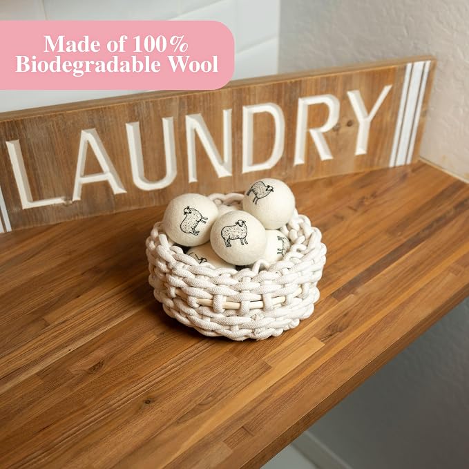 Lavender Scented Wool Dryer Balls – 4 XL Pack – Natural Fabric Softener - Image 6