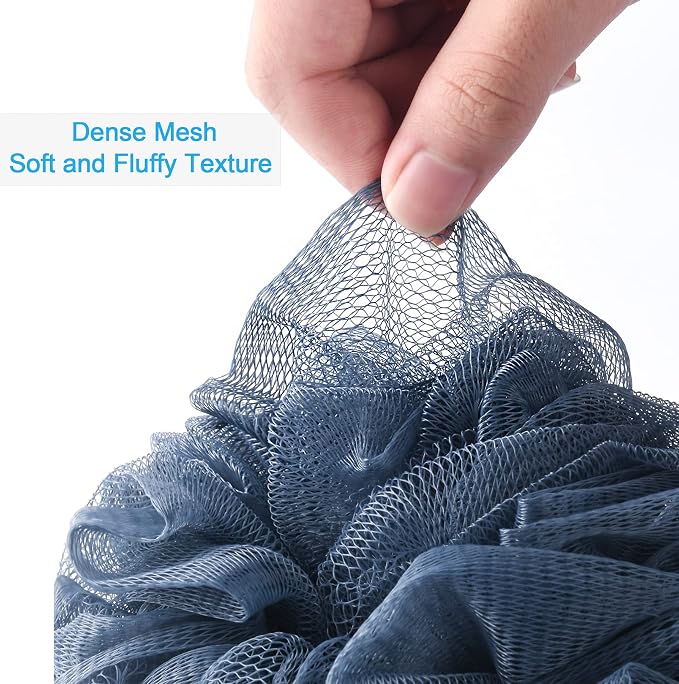 AmazerBath Loofah Sponge 60g/Piece, Exfoliating Bath Sponge Body Scrubber - Image 5
