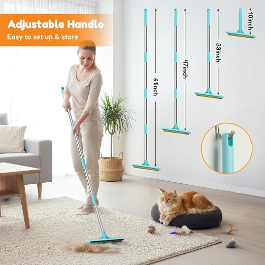 3 In 1 Carpet Rake for Pet Hair Removal Tool - Image 9