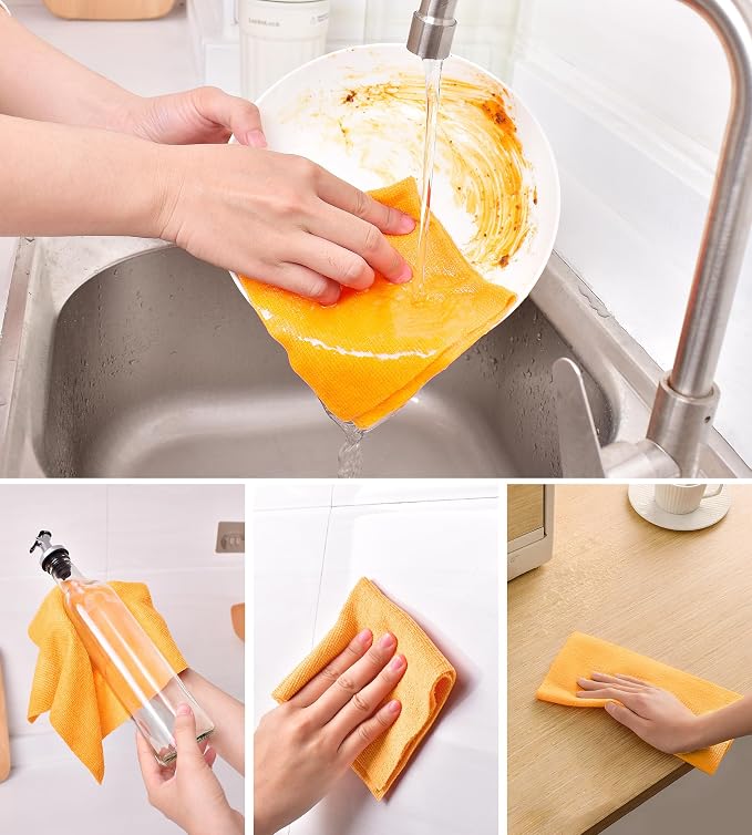KitchLife Microfiber Cleaning Cloth Roll, 100 Pack - Image 4