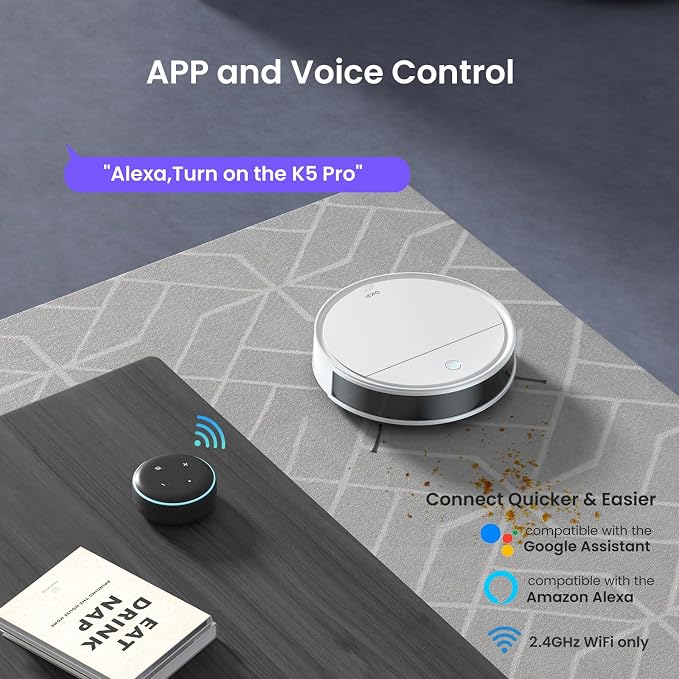 OKP K5 Pro Robot Vacuum and Mop, 3 in 1 Mopping Robotic Vacuum - Image 7