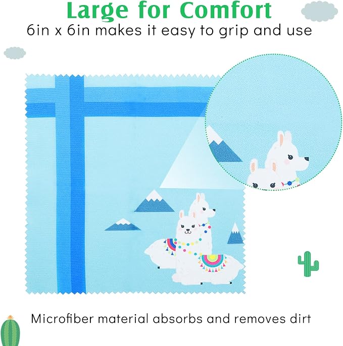 Weewooday 18 Pieces Glasses Cleaning Cloth Cute Flower Spring Floral Design - Image 3