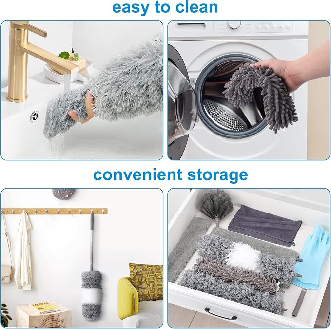 Microfiber Extendable Feather Duster - Image 5