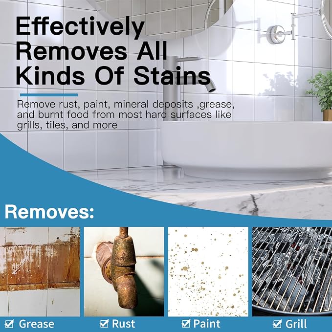 Cleaning Screen, 5.5x4 Inch Upgraded Toilet Cleaner Hard Water 15PCS Toilet - Image 2
