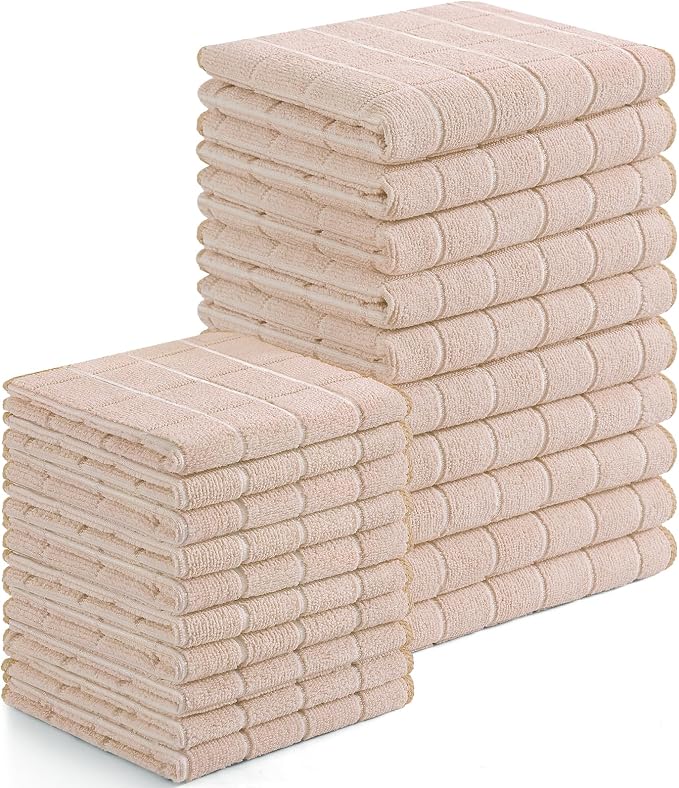 Homaxy Microfiber Kitchen Towels and Dishcloths Set, 20 Pack Soft and Absorbent by Homaxy