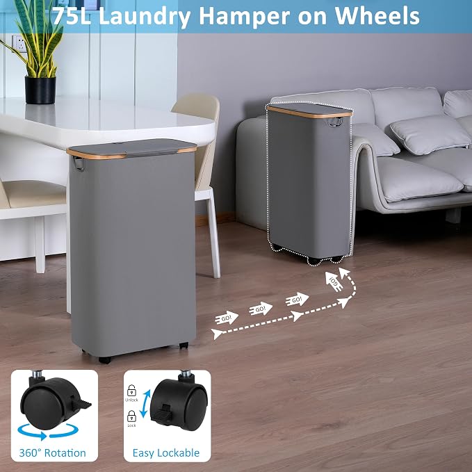 efluky Slim Laundry Basket - Image 2