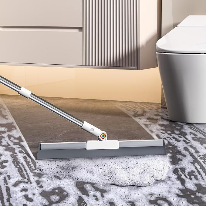 Squeegee Broom for Floor, 2-in-1 Magic Silicone Broom for Pet Hair, Tile and - Image 9
