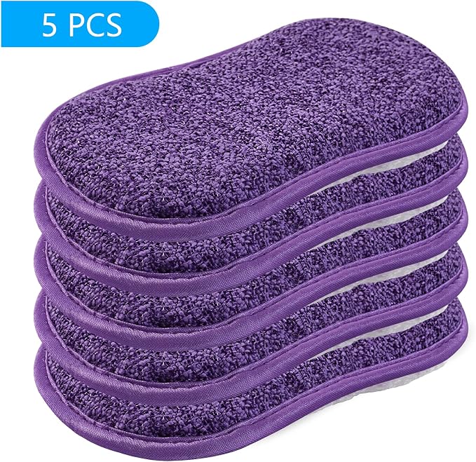 Kitchen Dish Sponge Scrubber Non Scratch, Dishcloth No Odor Reusable Washable - Image 8