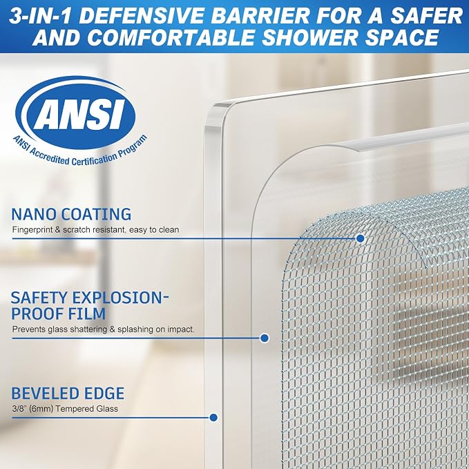 Shower Door, Double Sliding Shower Doors - Image 3