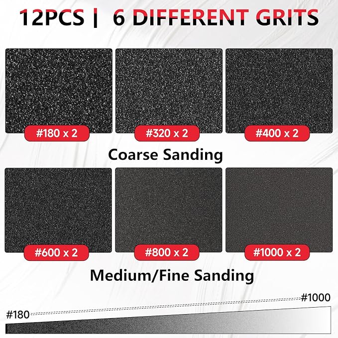 12-Pack 3x4 Inch Sanding Sponge Set - Image 2