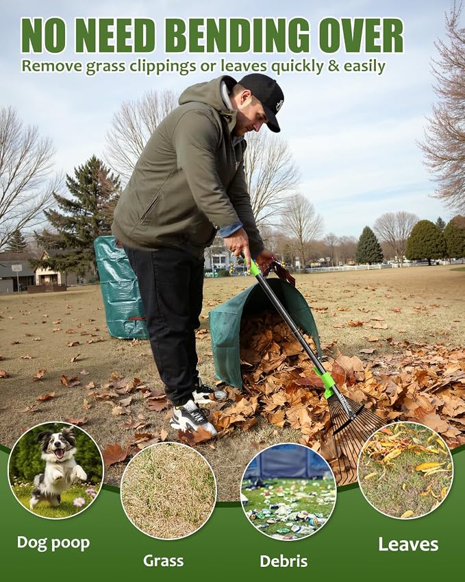 Joyhalo 63.4 Inch Rake for Leaves - Image 4