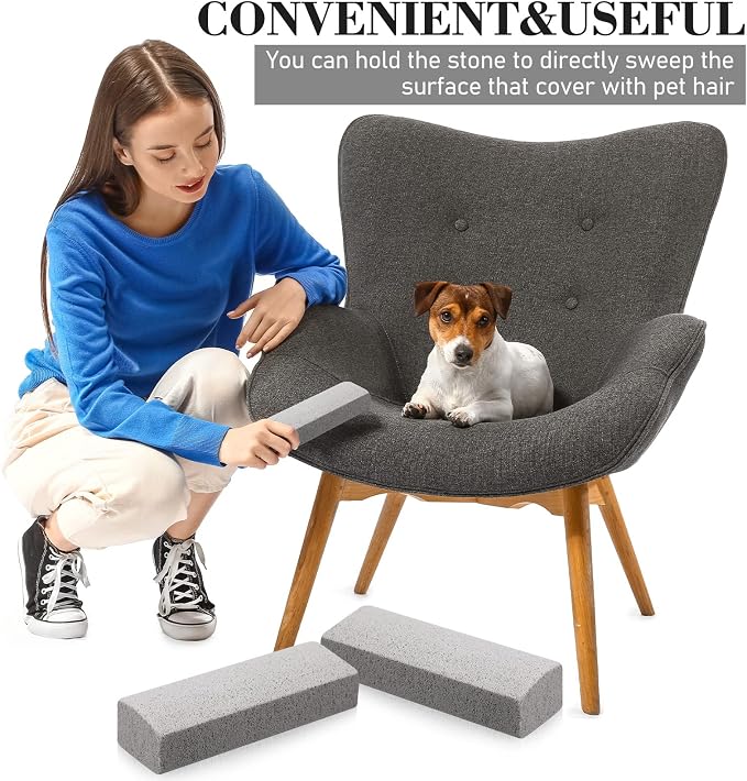 Loopeer 2 Pcs Pet Hair Remover Pumice Stone - Image 3