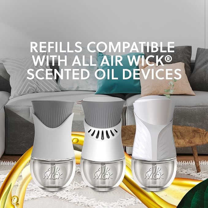 Air Wick Plug in Scented Oil Refill, Fresh Linen, Air Freshener, Essential Oils - Image 3