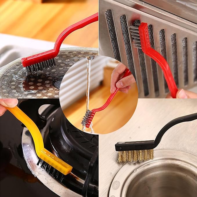 9-Piece Window Track Hard Bristle Gap Cleaning Brush Set, Window Tracks - Image 5