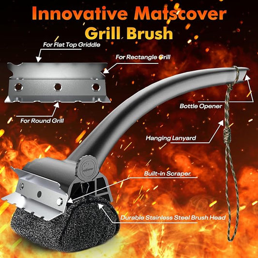 BBQ Grill Brush Bristle Free - Image 2