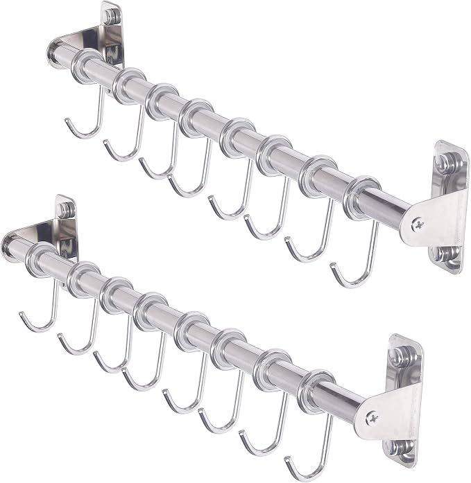 Dseap Kitchen Hooks for Hanging Utensils, Hanging Pot Rack, Kitchen Utensil by Dseap