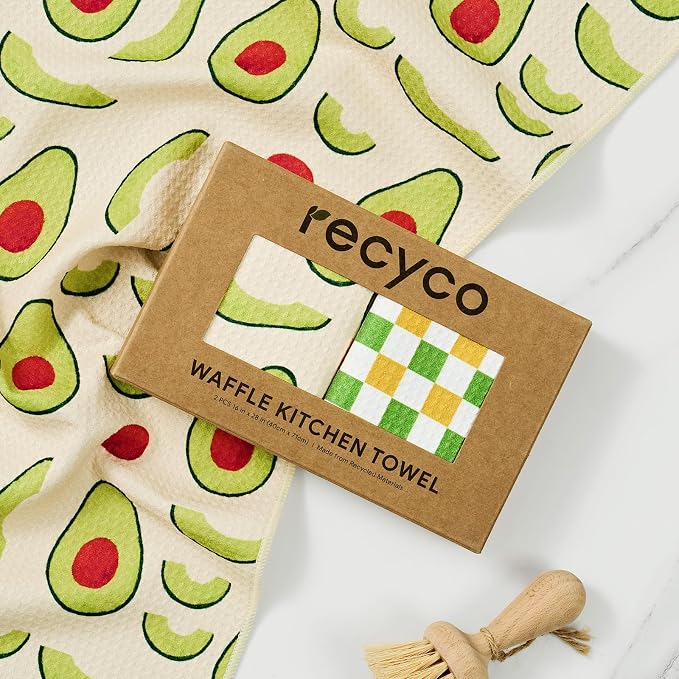 RECYCO Waffle Kitchen Towel Set of 2 - Image 8