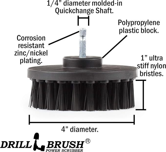 Ultra Stiff 4-Inch Electric Spin Scrubber: Industrial Cleaning Supplies - Image 5
