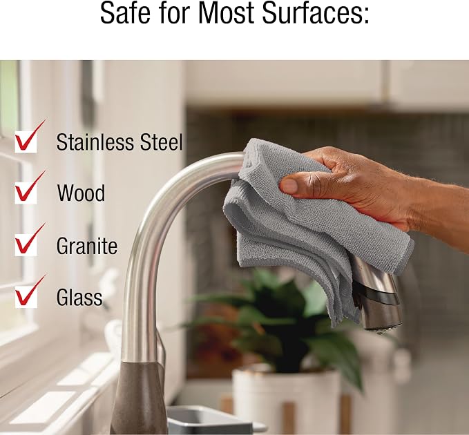 Rubbermaid Microfiber Cloth Towels 14"x14" Non-Scratch Reusable/Washable - Image 4