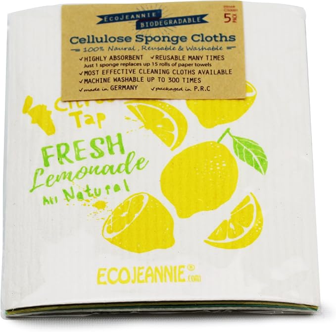 Eco-Friendly German Cleaning Cloth 100% Biodegradable Cellulose Sponge Cloths - Image 6