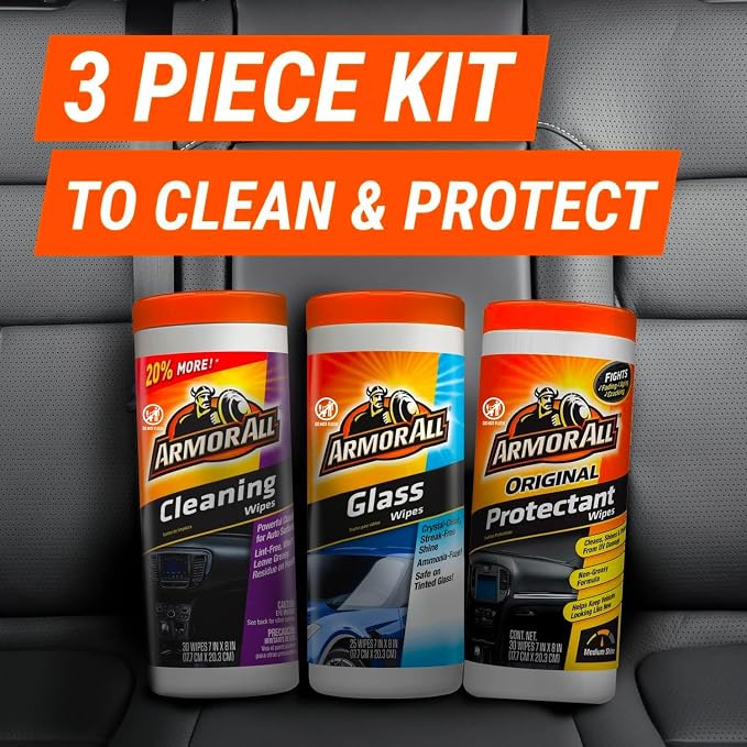 Armor All Protectant, Glass and Cleaning Wipes, Wipes - Image 9