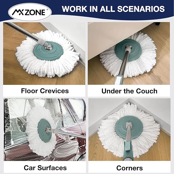 4 Premium Replacement Mop Heads Refills, Compatible - Image 5