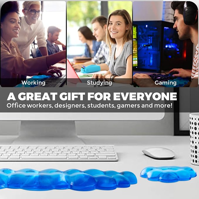 Gel Cloud Keyboard & Mouse Wrist Rest Set - Image 6